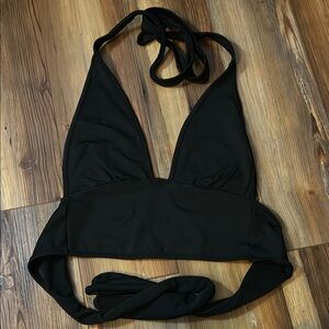 SHEIN Black Classic Halter Bikini